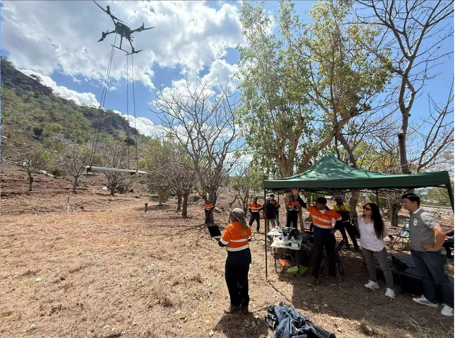 Traditional blessing ceremony in progress